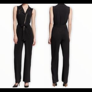 Calvin Klein Pants & Jumpsuits Black Jumpsuit with Gold Zipper